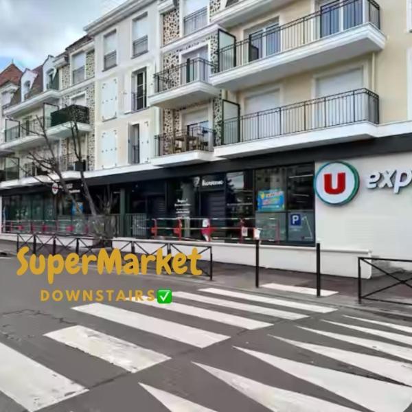 Apartment Spacieux 4 Personnes Avec Terrasse Privee & Bureau - Gare A 4min, Paris En 30min